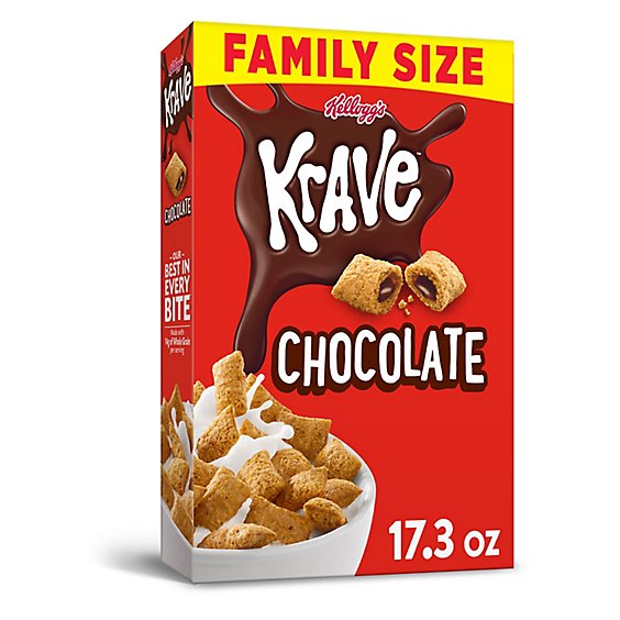 Krave 7 Vitamins and Minerals Chocolate Breakfast Cereal - 17.3 Oz