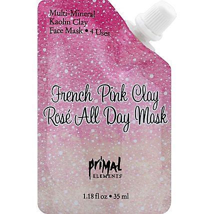 Primal Elements French Pink Rose All Day Face Mask - 1.18 Oz - Image 2