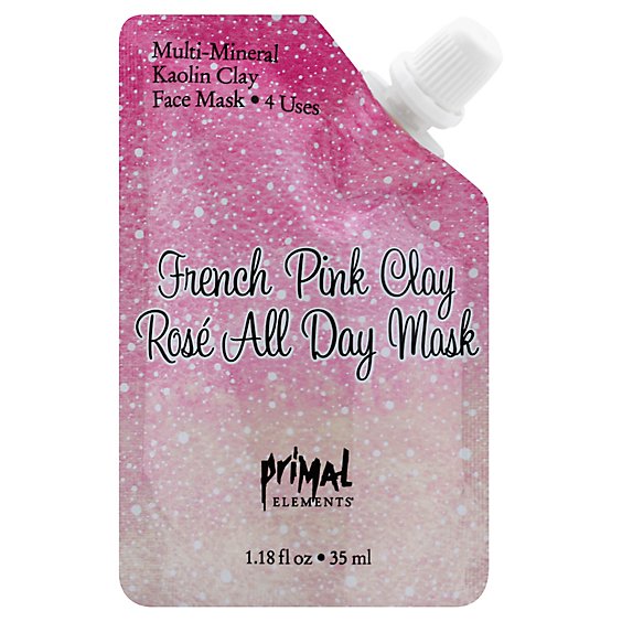 Primal Elements French Pink Rose All Day Face Mask - 1.18 Oz