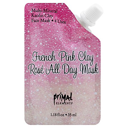 Primal Elements French Pink Rose All Day Face Mask - 1.18 Oz - Image 1