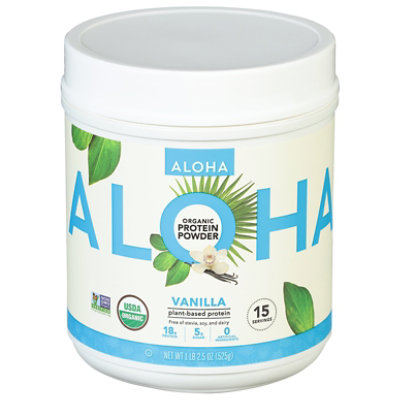 Aloha Protein Powder Organic Vanilla - 18.5 Oz - Image 3