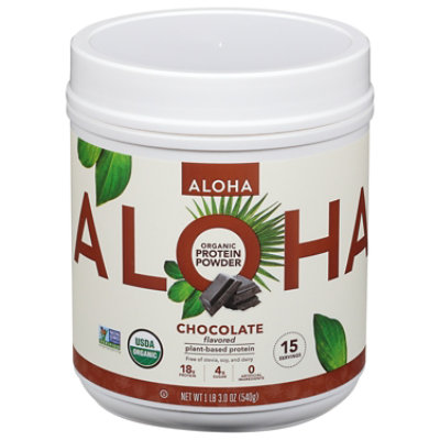 ALOHA Organic Chocolate Protein Powder - 19 Oz - Image 3