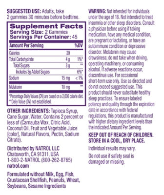Natrol Sleep Support Take Two Non-GMO Strawberry Melatonin Gummies 10mg - 90 Count - Image 2