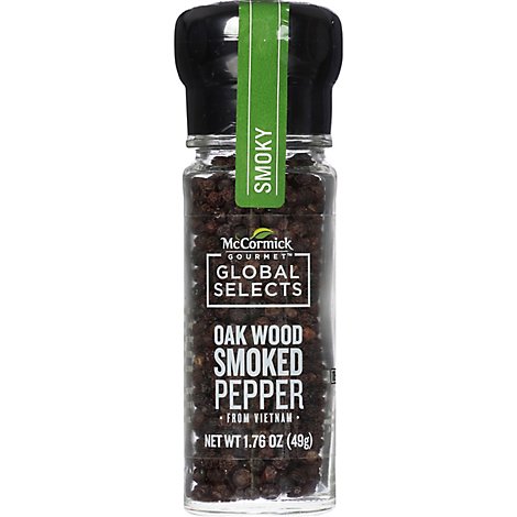 McCormick Gourmet Global Selects Oak Wood Smoked Pepper from Vietnam - 1.76 Oz