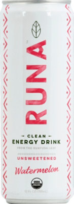 Runa Organic Clean Energy Drink Watermelon Focus - 12 Fl. Oz. - Image 2