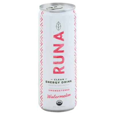 Runa Organic Clean Energy Drink Watermelon Focus - 12 Fl. Oz. - Image 1