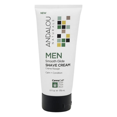 Andalou Naturals Men Smooth Glide Shave Cream - 6 Fl. Oz. - Image 3