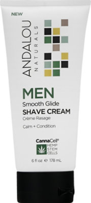 Andalou Naturals Men Smooth Glide Shave Cream - 6 Fl. Oz. - Image 2