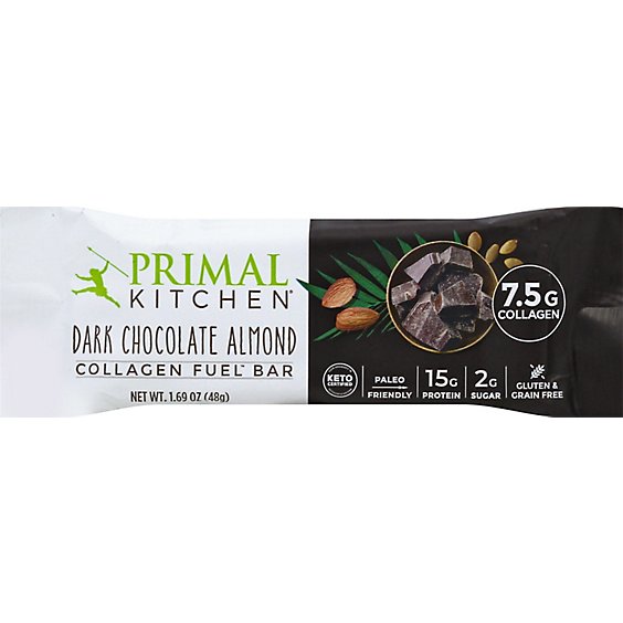 Primal Kitchen Collagen Fuel Bar Dark Chocolate Almond - 1.7 Oz
