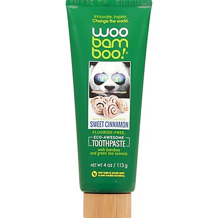 WooBamboo Toothpaste Sweet Cinnamon - 4 Oz - Image 2
