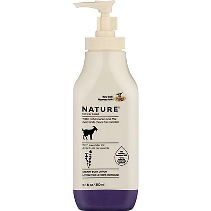 Canus Nature Lotion Moisturizing With Fresh Goats Milk Lavender Oil - 11.8 Oz - Image 2