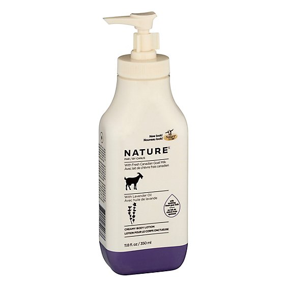 Canus Nature Lotion Moisturizing With Fresh Goats Milk Lavender Oil - 11.8 Oz