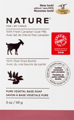 Canus Nature Soap Pure Vegetable With Fresh Goats Milk Shea Butter - 5 Oz - Image 2