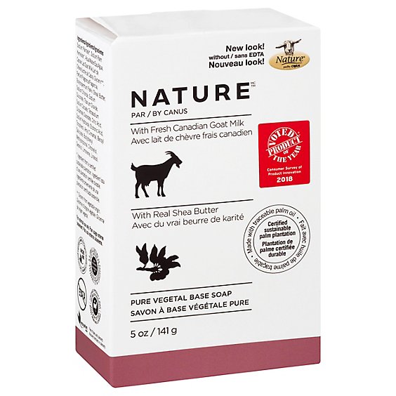 Canus Nature Soap Pure Vegetable With Fresh Goats Milk Shea Butter - 5 Oz