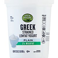 Open Nature Yogurt Greek Lowfat 2% Milkfat Strained Plain - 32 Oz - Image 2