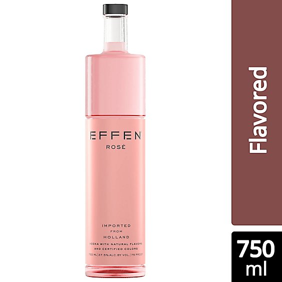 EFFEN Vodka Rose 75 Proof - 750 Ml