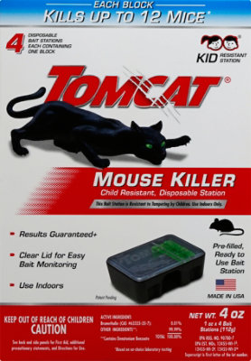 Tomcat Mouse Killer Disposable Bait Station 4 Count - 4 Oz - Image 2