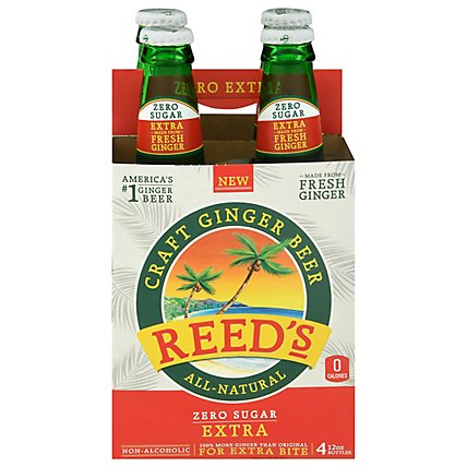 Reeds Beer Craft Ginger Zero Sugar Extra - 4-12 Fl. Oz. - Image 3