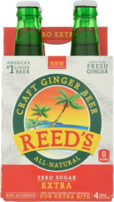 Reeds Beer Craft Ginger Zero Sugar Extra - 4-12 Fl. Oz. - Image 6