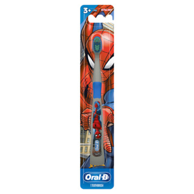 Oral-B Marvels Spiderman Manual Toothbrush for Kids 3+ Soft Bristles - Each - Image 1