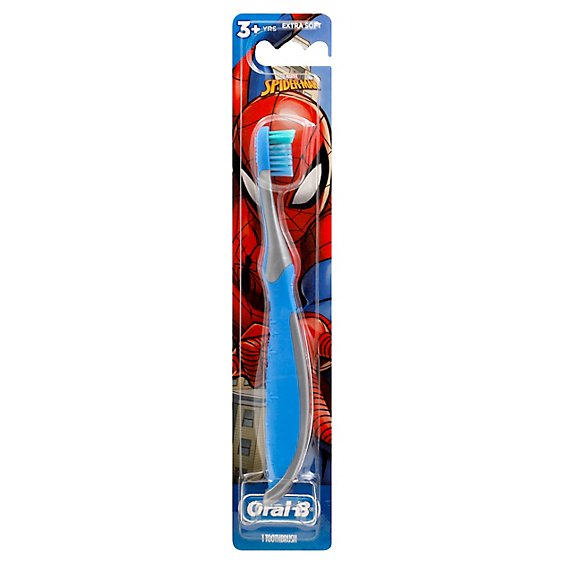 Oral-B Marvels Spiderman Manual Toothbrush for Kids 3+ Soft Bristles - Each