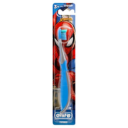 Oral-B Marvels Spiderman Manual Toothbrush for Kids 3+ Soft Bristles - Each - Image 1