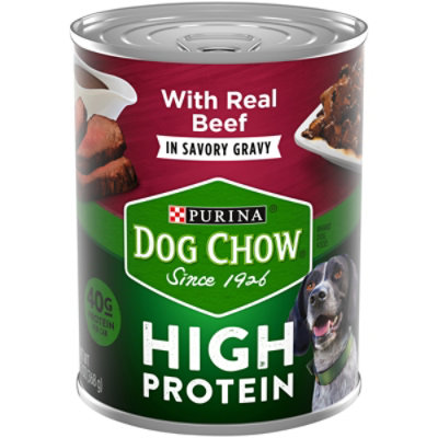 Purina Dog Chow High Protein Beef In Savory Gravy Wet Dog Food - 13 Oz - Image 3