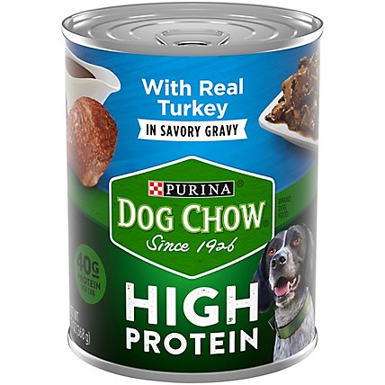 Purina Dog Chow High Protein Turkey In Savory Gravy Wet Dog Food - 13 Oz - Image 3