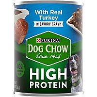 Purina Dog Chow High Protein Turkey In Savory Gravy Wet Dog Food - 13 Oz - Image 2