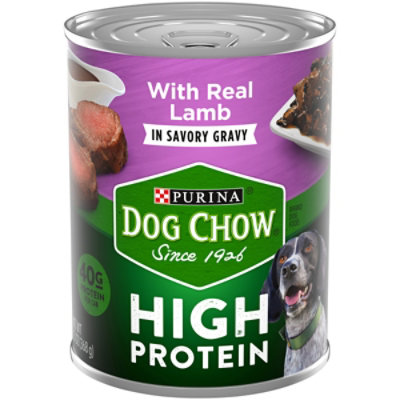 Purina Dog Chow High Protein Lamb In Savory Gravy Wet Dog Food 13 Oz vons