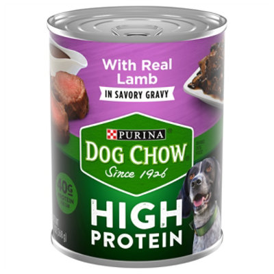 Purina Dog Chow High Protein Lamb In Savory Gravy Wet Dog Food - 13 Oz