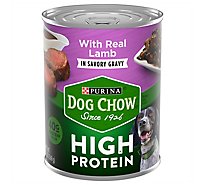 Purina Dog Chow High Protein Lamb In Savory Gravy Wet Dog Food - 13 Oz