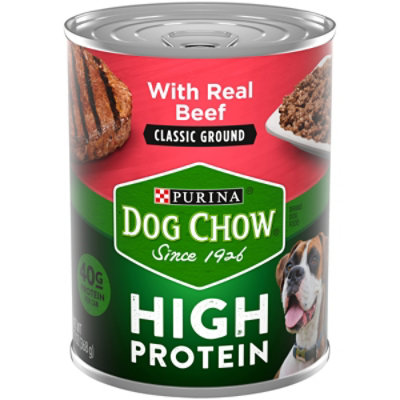 Purina Dog Chow High Protein Beef Classic Ground Wet Dog Food - 13 Oz - Image 3