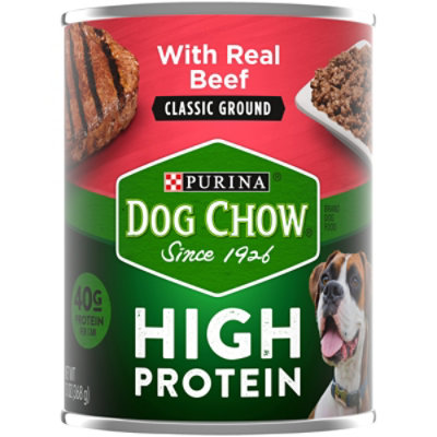 Purina Dog Chow High Protein Beef Classic Ground Wet Dog Food - 13 Oz - Image 2