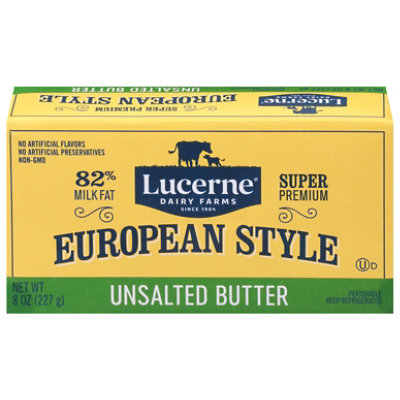 Open Nature Butter European Style Unsalted - 8 Oz