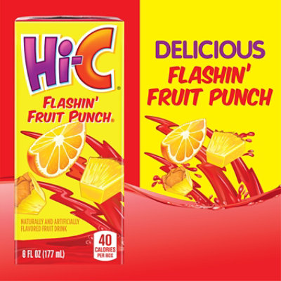 Hi-C Flashin Fruit Punch Cartons 6 Fl Oz 8 Pack - 48 Fl. Oz. - Image 3