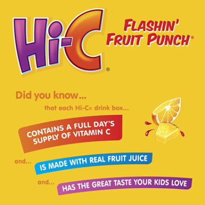 Hi-C Flashin Fruit Punch Cartons 6 Fl Oz 8 Pack - 48 Fl. Oz. - Image 2