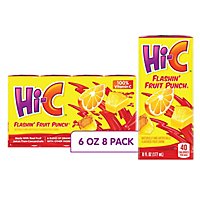 Hi-C Flashin Fruit Punch Cartons 6 Fl Oz 8 Pack - 48 Fl. Oz. - Image 1