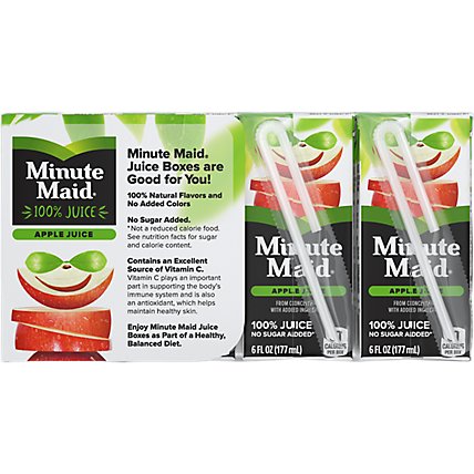 Minute Maid Juice Apple Cartons - 8-6 Fl. Oz. - Image 6
