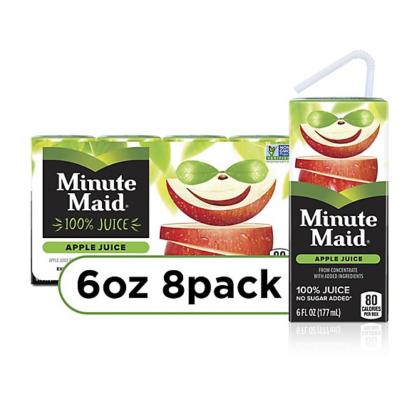 Minute Maid Juice Apple Cartons - 8-6 Fl. Oz.