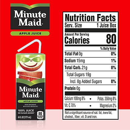 Minute Maid Juice Apple Cartons - 8-6 Fl. Oz. - Image 4
