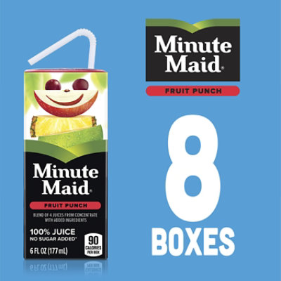 Minute Maid Fruit Punch Juice Cartons - 8-6 Fl. Oz. - Image 5