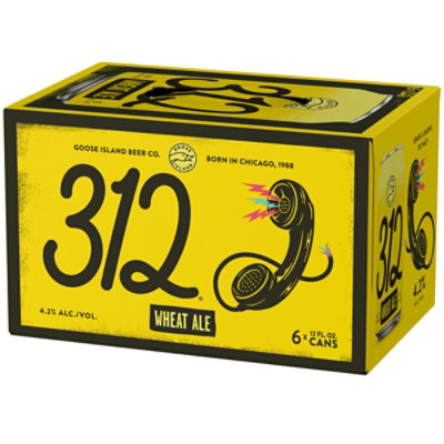 Goose Island 312 Urban Wheat Ale Craft Beer Cans - 6-12 Fl. Oz. - Image 1