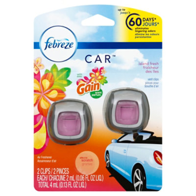 Febreze Car Clip Twin Pack Vanilla 4ml - We Get Any Stock