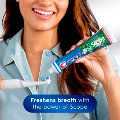 Crest Complete Plus Toothpaste +Whitening Scope Minty Fresh Striped - 2-5.4 Oz - Image 8