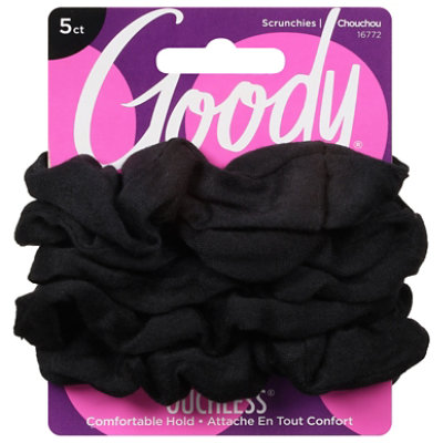 Goody Ouchless Scrunchie Black Medium - 5 Count - Image 3