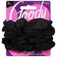 Goody Ouchless Scrunchie Black Medium - 5 Count - Image 2