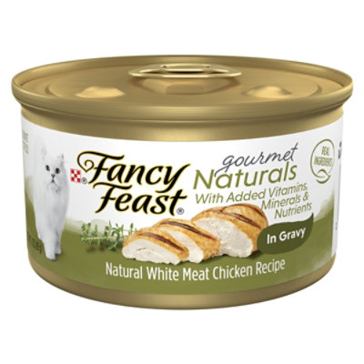 Fancy Feast Gourmet Naturals White Meat Chicken Wet Cat Food - 3 Oz - Image 1