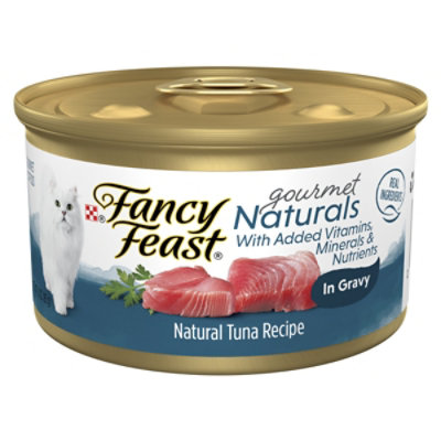  Fancy Feast Cat Food Wet Gourmet Naturals Tuna - 3 Oz 