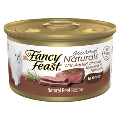 Fancy Feast Gourmet Naturals Tender Beef Wet Cat Food - 3 Oz - Image 1